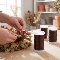 Article Fil de bricolage marron 0,35 mm – Lot de 3 bobines de 100 g