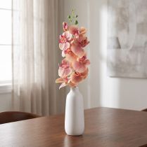 Article Orchidée artificielle Phalaenopsis 9 fleurs roses vanille 96 cm