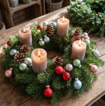 Article Mini Boules de Noël en Verre Mat et Brillant Ø2,5cm Lot de 22 Couleurs Variées
