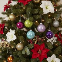 Article Boules de Noël en Verre Multicolores 75 mm - Set de 14