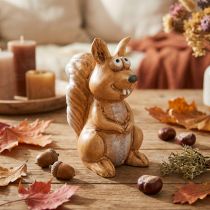 Article Figurine écureuil assis en céramique pour décoration d'automne 10 cm