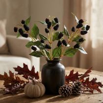 Article Branche décorative artificielle avec mûres noires – 45 cm