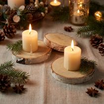 Article Disques de Bois de Bouleau Naturel Rond – Lot de 10 – Décoration Maison et Loisirs Créatifs