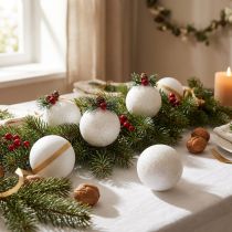 Article Boules en polystyrène Ø6cm - Lot de 10