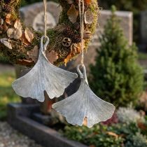 Article Décoration en forme de feuille de Ginkgo à suspendre, 10 cm, lot de 3
