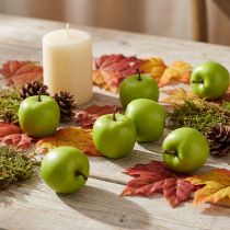Article Duo de mini-pommes décoratives vert-jaune Ø 3,6 cm - Lot de 24
