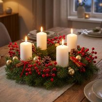 Article Brindilles Décoratives avec Baies Rouges Brillantes – Lot de 6 – 30 cm