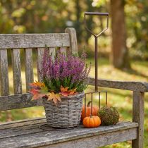Article Cache-pot décoratif avec outil de jardin en métal et bois, Ø 17,5 cm, H 30 cm