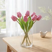 Article Tulipes artificielles violettes 20 cm lot de 6