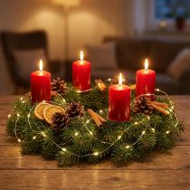 Article Guirlande lumineuse LED 100 Micro LED blanc chaud avec minuterie