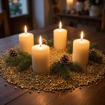 Article Granulés décoratifs or jaune pierres décoratives jaunes 2mm - 3mm 2kg