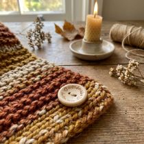 Article Boutons décoratifs en bois naturel avec inscription "Handmade with love" Ø 2 cm - Lot de 220