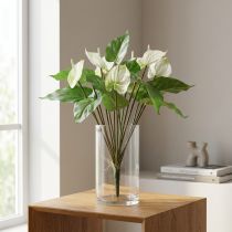 Article Kunstblumen Anthurium Blanche 36 cm – Fleur Artificielle