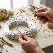 Article Fil d'aluminium argenté Ø3mm - 1kg pour projets créatifs