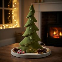 Article Sapin de Noël artificiel floqué vert 45 cm