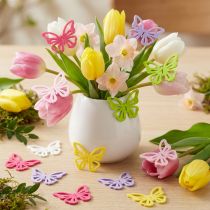 Article Décorations en feutrine papillons multicolores – Set de 72 pièces (4 cm)