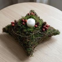 Article Jardinière en mousse et vigne naturelle 20×20×6,5cm