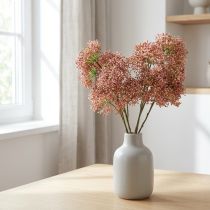 Article Branche artificielle de fleurs de sureau rose 52 cm – Lot de 4