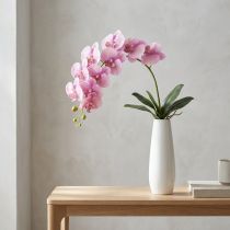 Article Orchidée Phalaenopsis artificielle rose avec 8 fleurs 104 cm