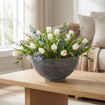 Article Coupe ronde gris noir en plastique Ø40cm H19,5cm
