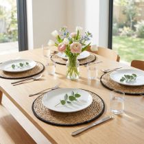 Article Tapis de table ronds en fibre naturelle Ø35 cm - Lot de 4