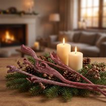 Article Mélange de Bois Natraj Rouge et Blanchi - 10 Pièces
