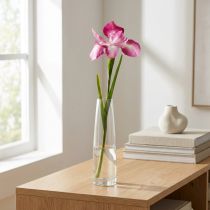 Article Fleur artificielle Iris rose 78 cm