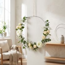 Article Cercles métalliques ondulés pour couronnes Ø 25 cm - Lot de 10