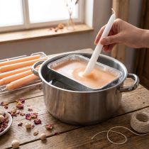 Article Cire à tremper pour bougies et fleurs, pêche claire, 1 kg