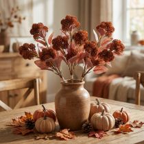 Article Fleurs Artificielles Rouge Sedum 41 cm - Lot de 3