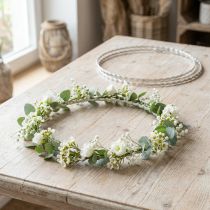 Article Anneaux ondulés en métal argenté Ø 150 mm – Lot de 10