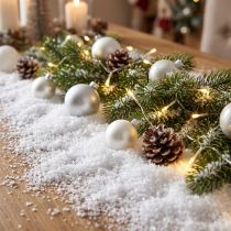 Article Flocons de Neige Artificielle 2,5L pour Décoration Hivernale