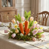 Article Décoration carottes artificielles beflockées H27cm–37cm, set de 6
