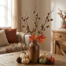 Article Branche décorative glands décoration verte automne décoration artificielle 80cm