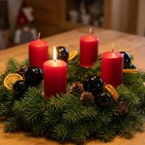 Article Boules de Noël en Verre Noir Brillant Mini Ø 3 cm - Lot de 22