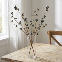 Article Branche Décorative Artificielle avec Baies Bleues, 110 cm