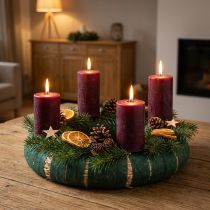 Article Ruban en Vlies Vert pour Couronnes, 6 cm x 5 m