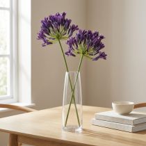 Article Fleurs artificielles Agapanthes lilas décoratives 75 cm - Lot de 2