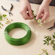 Article Fil d'aluminium Ø2mm vert printemps 60m 500g pour décoration et création