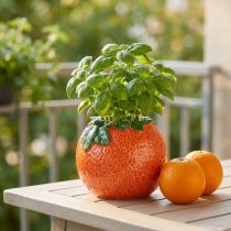 Article Vase décoratif en céramique Orange 9 cm