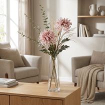 Article Chrysantèmes Artificielles Rose Mauve Ø13cm L72cm (Lot de 2)