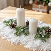Article Neige décorative irisée blanche - Sachets 2 × 2,5 L