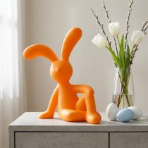 Article Figurine lapin décoratif en jaune vif 38 cm – Idée déco moderne pour Pâques