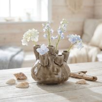 Article Vase en céramique marron inspiration corail Ø11,5 cm H10 cm