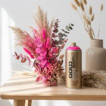 Article Color Spray fluorescent 400 ml rose néon pour décoration et bricolage