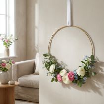 Article Anneau en métal anneau décoratif Anneau Scandi boucle décorative or Ø30,5cm 6 pcs
