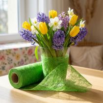 Article Deko-vlies vert 8 cm x 25 m pour décoration de table et projets créatifs