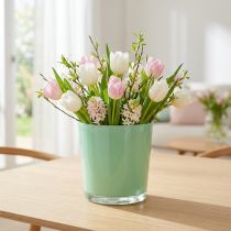 Article Pot décoratif en verre mint Ø11,5cm H10,8cm