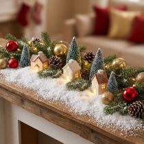 Article Neige artificielle douce blanche 50 g pour décoration de Noël