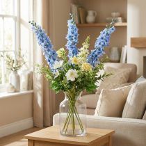 Article Delphinium bleu artificiel en tissu et plastique 108 cm